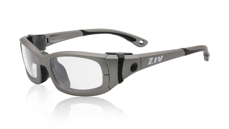 ZIV太陽眼鏡 近視運動安全眼鏡SPORT RX系列   霧鋁光深灰框 編號114