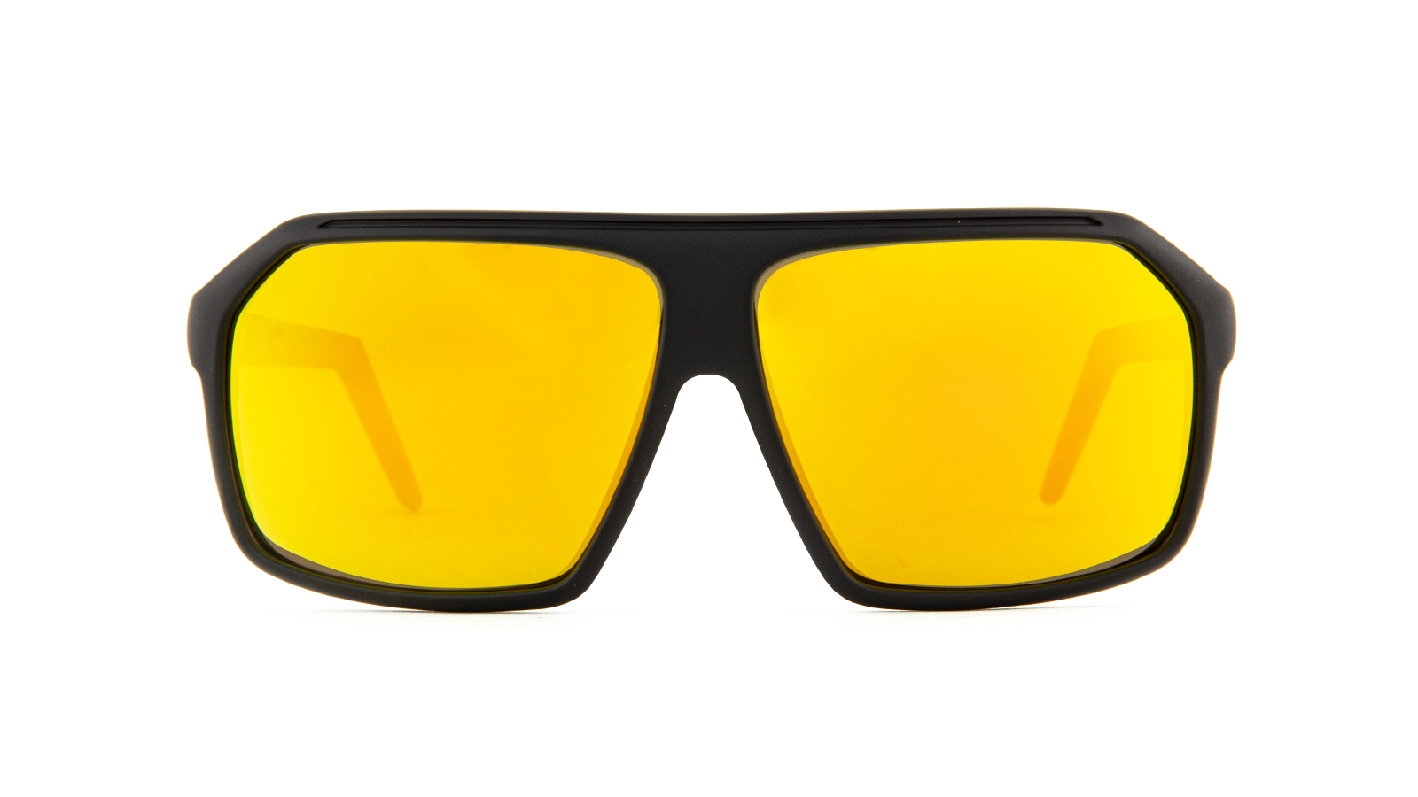 BOMBA系列F51黑橘框太陽眼鏡正面產品照