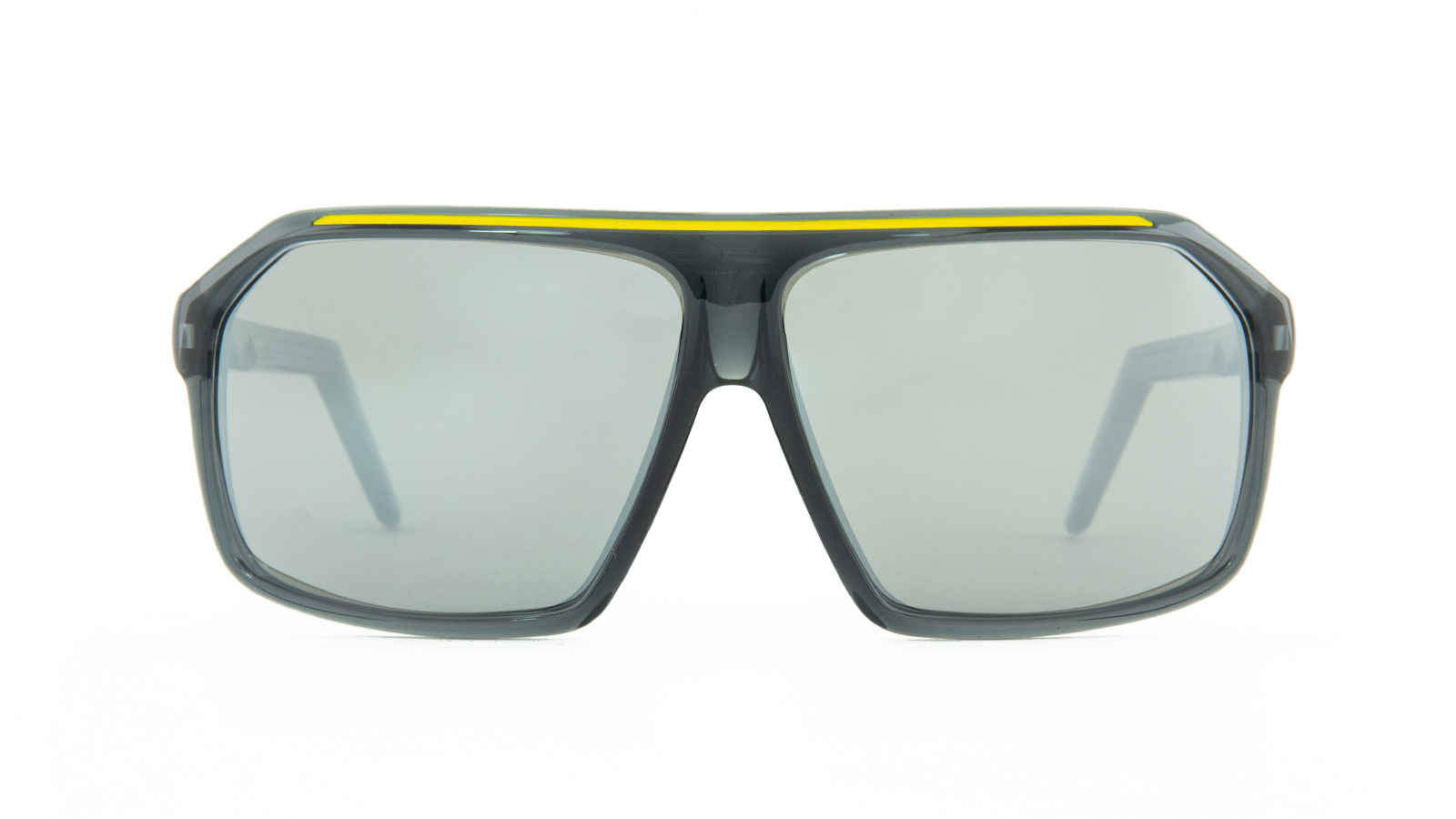 BOMBA系列F52亮透灰框太陽眼鏡正面產品照
