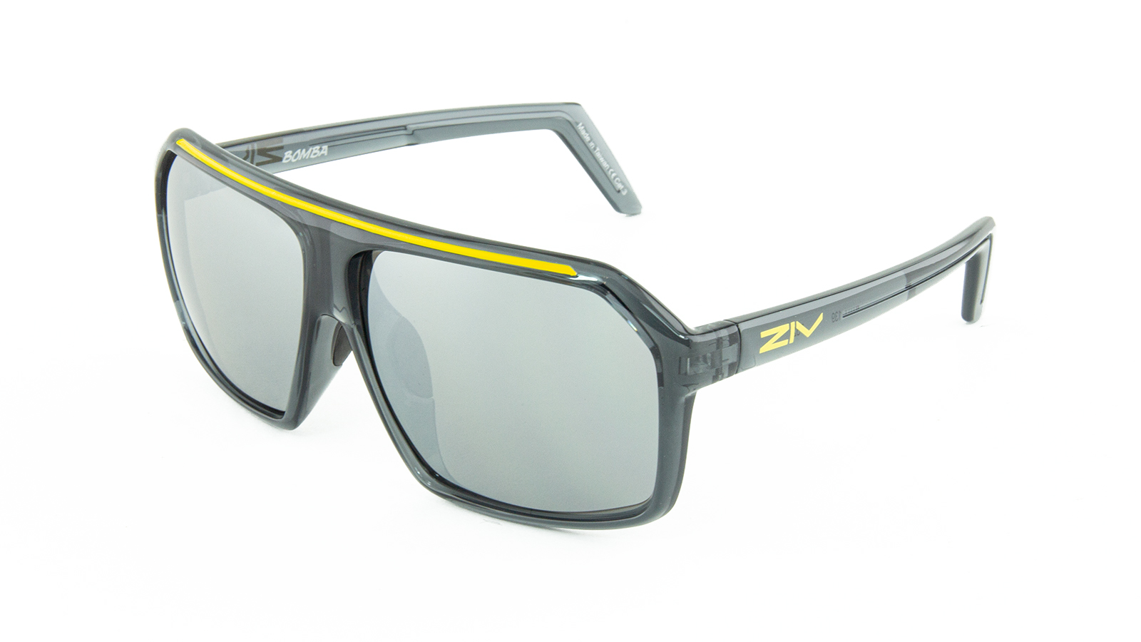 BOMBA系列F52亮透灰框太陽眼鏡45度角產品照