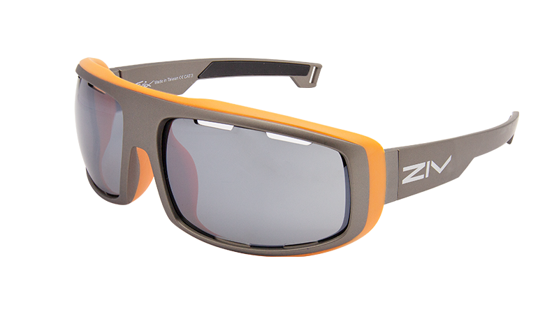 FENIX系列165霧鋁光灰框水上運動太陽眼鏡45度角產品照