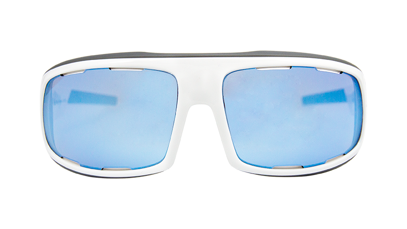 FENIX系列167亮白框水上運動太陽眼鏡正面產品照